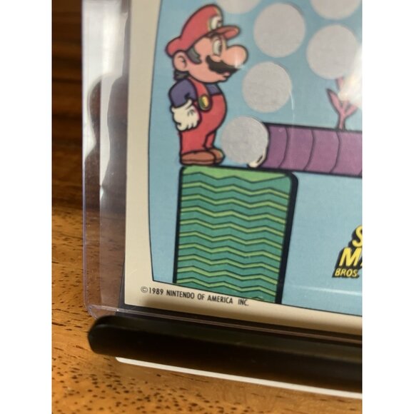 Super Mario Bros. 2 1989 Topps Nintendo Scratch-Off UNSCRATCHED - Picture 5 of 7